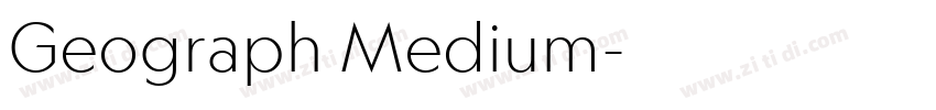 Geograph Medium字体转换